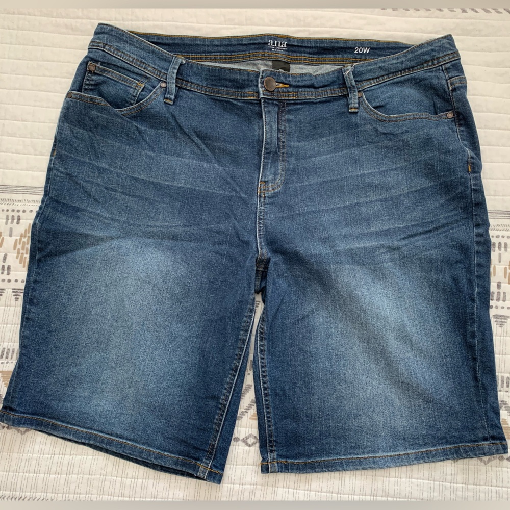 A.N.A Bermuda Blue Denim Shorts - Size 20W